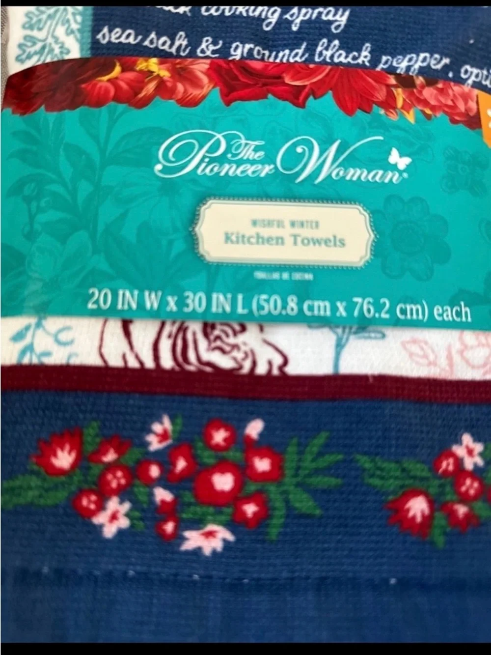 The Pioneer Woman set printed
